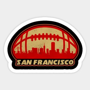 San Francisco Football Skyline Sticker